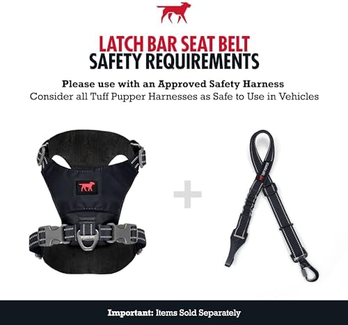 Tuff Pupper Dog Car Safety Belt | Adjustable 16–26" Latch Hook Seatbelt - Image 5