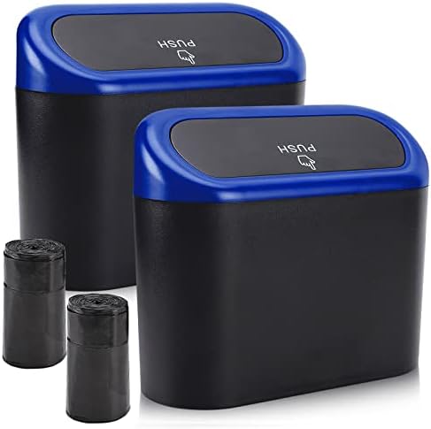 Accmor Car Trash Can with Lid, Waterproof Vehicle Trash Bin Car Dustbin Garbage by Accmor