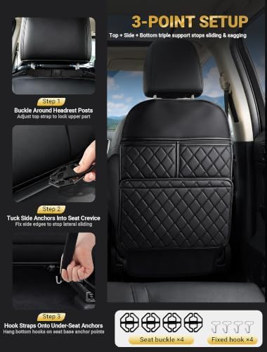 SARDVISA Kick Mats Back seat Protector - Image 6