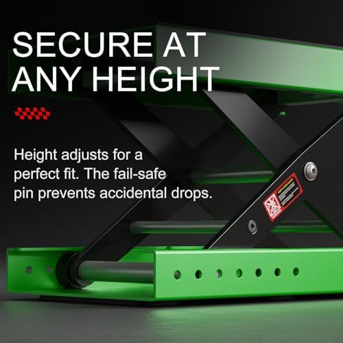 Aluminum Motorcycle Scissor Lift Jack, 1100LBS Heavy Duty - Image 6