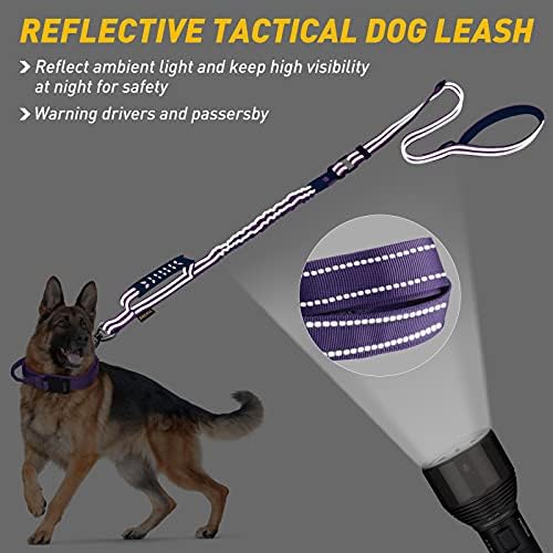 AUBELL Tactical Dog Leash Heavy Duty, 4-6ft No Pull Bungee Leash - Image 3