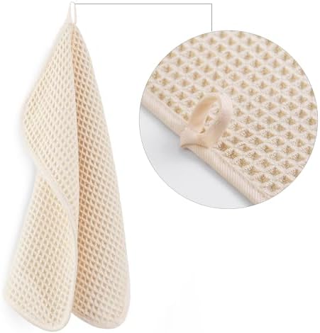 POLYTE 430 GSM Poly Blend Microfiber Waffle Wash Cloth Face Towel, 13x13 in - Image 3