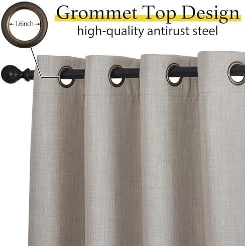NICETOWN Linen Curtain Valances - Image 3