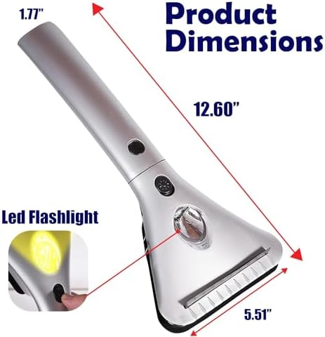 ZONETECH Heated Car Window Ice/Snow Scraper Extendable Auto Windshield Heated - Image 2