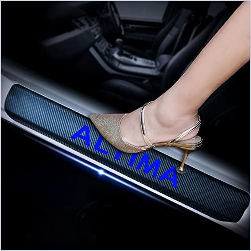 4Pcs Car Door Sill Protector for Nissan Altima, Carbon Fiber Anti-Scratch Guard by Unknown