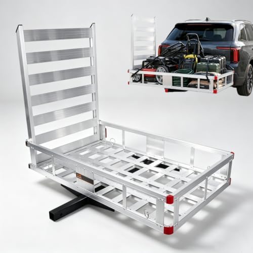 48"x30"x9" Durable Aluminum Trailer Hitch Cargo Carrier by Unknown