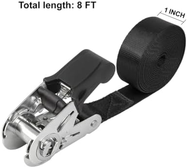 Ayaport Stainless Steel Endless Ratchet Straps, 8FT Cargo Tie Downs - Image 4