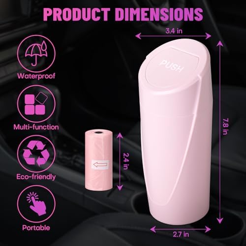 Car Trash Can Bin with Lid - Image 6