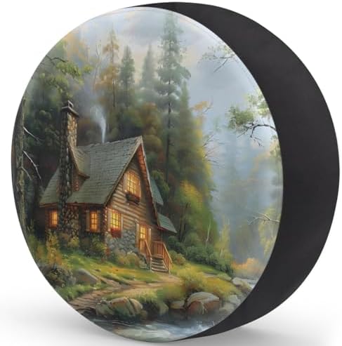 Landscape Spare Tire Cover 17in Spare Wheel Covers Tire Storage Cover - Image 2