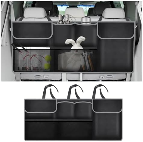 IHOTDER Large Capacity Car Trunk Organizer, Six Pockets Trunk Storage Organizer by IHOTDER