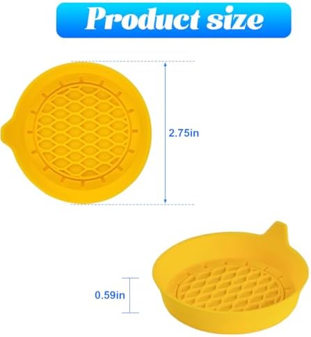 Zpana 4PCS Car Cup Holder Coasters, Silicone Non-Slip Vehicle Cup Recessed Mats - Image 2