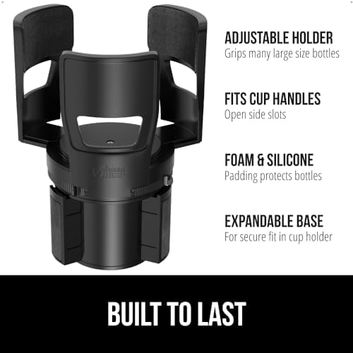 GORILLA GRIP Patent Pending Adjustable Car Cup Holder Expander, 2 Pk - Image 2