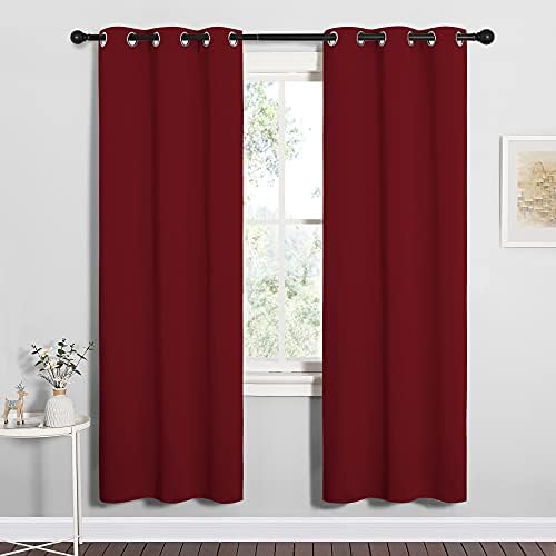 NICETOWN Burgundy Red Blackout Curtains by NICETOWN