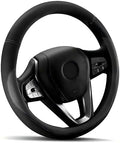 HOTOR Car Leather Steering Wheel Cover Universal 15.5"-16" by HOTOR