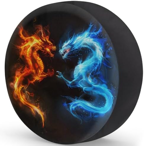Dragon Spare Tire Cover Waterproof Dust-Proof Spare Wheel Covers - Image 2