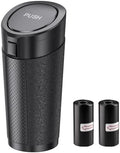 Car Trash Can with Lid, Mini Cup Holder Trash Can with 30 Bags, 900ML by Unknown