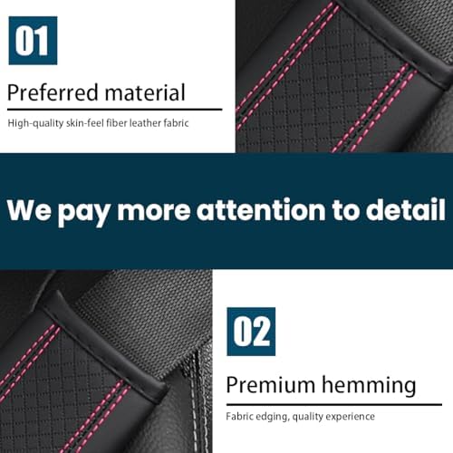 Osilly 2PCS Fiber Leather Seat Belt Shoulder Pads - Image 2