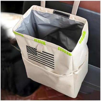 Fekey&JF 3L Hanging Car Trash Can, Foldable Oxford Bag by Fekey%26JF