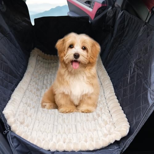 2-in-1 Dog Car Seat Cover & Dog Car Pet Bed Mat by Gdmhy