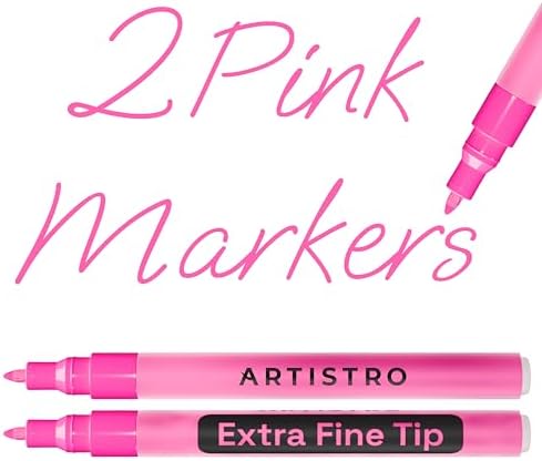 ARTISTRO Pink Acrylic Paint Markers by ARTISTRO
