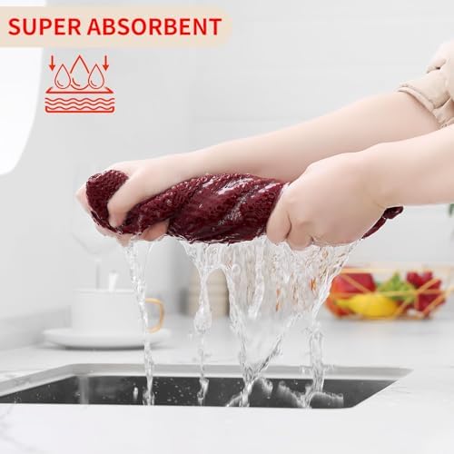 Homaxy 100% Cotton Waffle Weave Kitchen Dish Towels 24-Pack - Image 3