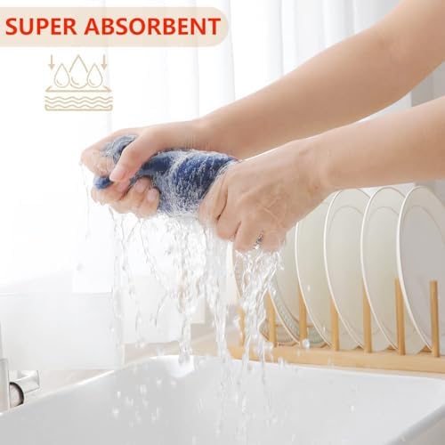Homaxy 100% Cotton Waffle Weave Kitchen Dish Towels 6-Pack - Image 3