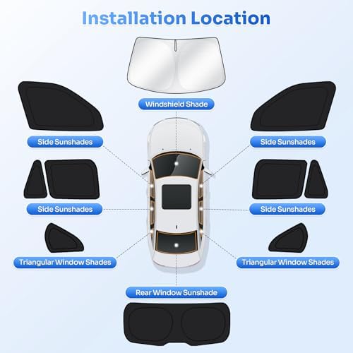 Canvcle Window Shades for 2014-2018 BMW X5 Accessories Windshield Sun Shade - Image 5