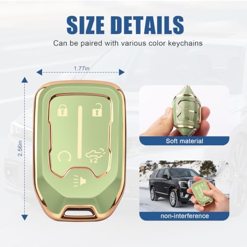 for GMC Key Fob Cover, 5 Buttons TPU Protection Case - Image 5