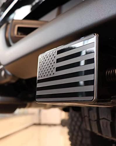 American Flag Metal Trailer Hitch Cover - Image 2