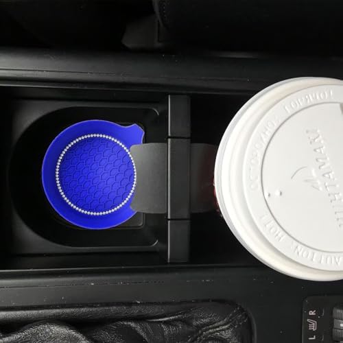 2 PCS Car Cup Coasters, Bling Cup Holder Coaster - Image 2