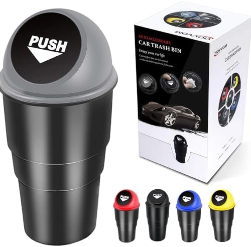 Cup Holder Trash Can, Leakproof Car Trash Can by YIOVVOM