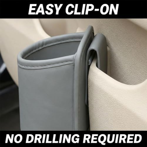 Craedli Car Door Cup Holder, Clip-On Back Seat Hanging Storage Bag - Image 4
