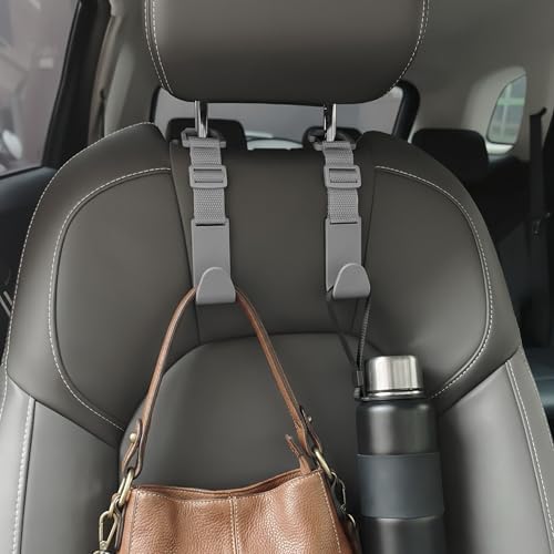 Amooca Anti-drop Car Headrest Hooks 4 Pack Seat Organizer - Image 2