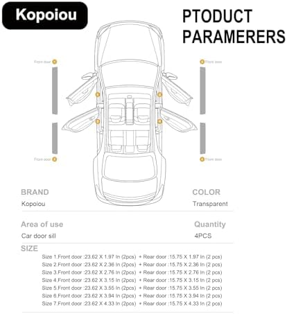 Car Door Sill Protector, Universal Door Entry Edge Guard & Scuff Plate Protector - Image 7