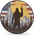 Bigfoot Flag Fun Spare Tire Cover Dust-Proof Wheel Protector by Unknown