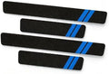 4 PCS Door Sill Protectors, Anti-Scratch Door Edge Guards, Carbon Fiber Leather by Unknown