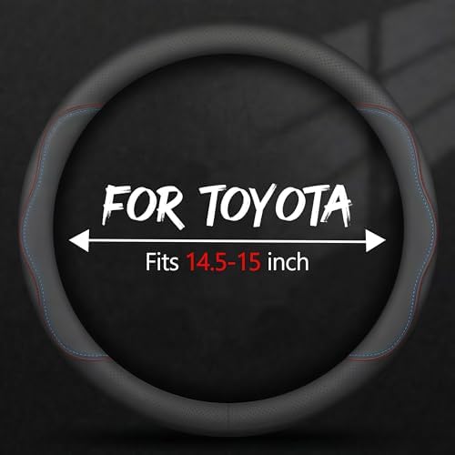 Leather Car Steering Wheel Cover, Breathable Laser-Perforated, Premium Texture - Image 3