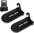 2PCS Car Door Step with 1PC Latch Protector, Foldable Aluminum Alloy by Unknown