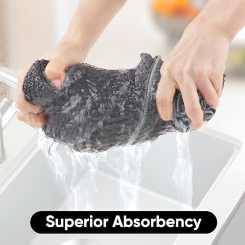 HOMEXCEL Bath Towels 2PK, Microfiber Ultra Soft Bathroom Towel, 27x54 in - Image 3