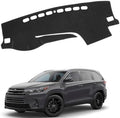 Dashboard Mat Cover for Toyota Highlander 2014 2015 2016 2017 2018 2019 Nonslip by BOLTRY