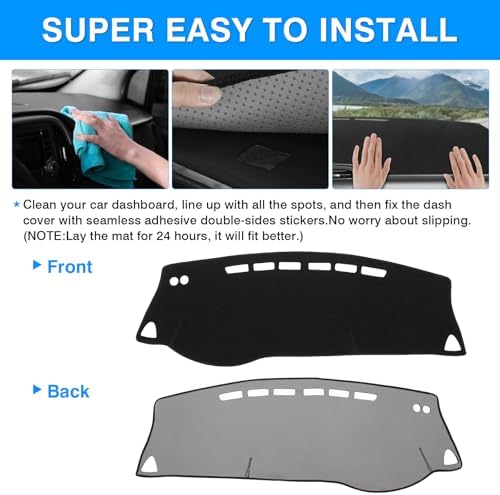 Autorder Dashboard Cover Mat for Nissan Kicks 2016-2024 Accessories Dash Cover - Image 5