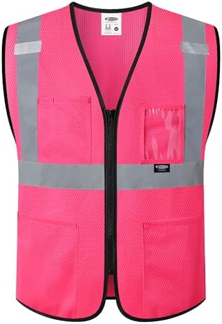 JKSafety Safety Vest for men women Hi Vis Vest by JKSafety
