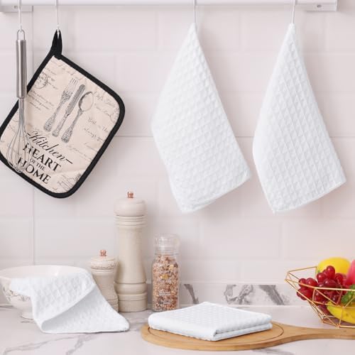 Homaxy Microfiber Waffle Weave Kitchen Dish Cloths, 8 Pack - Image 5