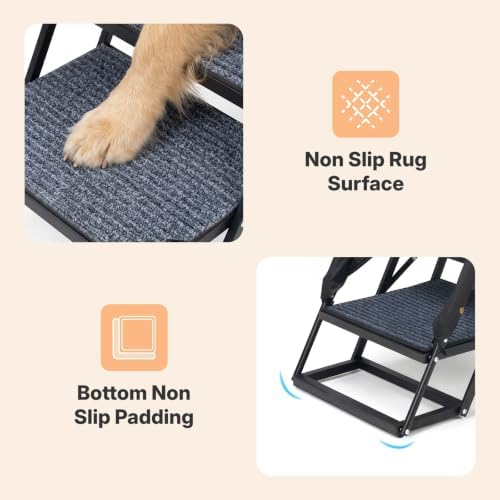 Veehoo Foldable Dog Steps for Car Truck, Large Dogs Stairs - Image 5