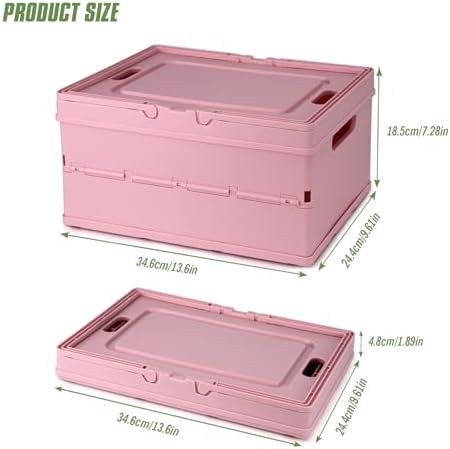 Collapsible Storage Crate with Lid - Image 2