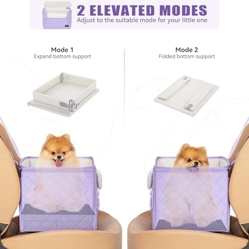 PETSFIT Dog Car Seats for Small Dogs – Patented Safety Buckles – Safety Tether - Image 4