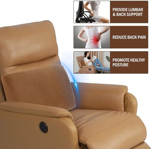 HOMBYS Lumbar Support Pillow for Recliner Chair, Memory Foam Back Support - Image 5