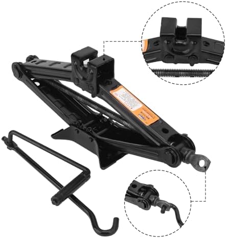 2 Set 2 Ton Scissor Jack for Car, Car Scissor Jack - Image 4