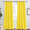 NICETOWN Bright Yellow Curtains 102" Long by NICETOWN