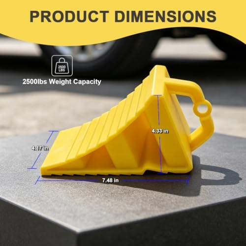 wheel chocks, non slip wheel stoppers - Image 2